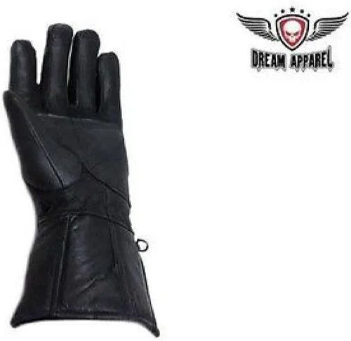 Vista 2 de MOTORCYCLE INSULATED GAUNTLET LINED GLOVES,STUDS & CONCHOS WSTUDS & CONCHOS