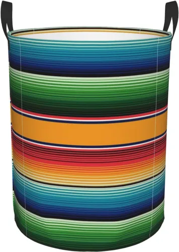 Vista 17 de Cesta de lavandería con diseño de estrellas de mar y flores, impermeable, plegable, con asa duradera, cesta de almacenamiento de ropa sucia redonda