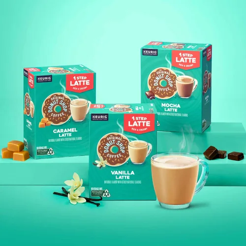 Vista 6 de The Original Donut Shop - Cápsulas de Caramel Latte para Single-Serve Keurig K-Cup, café saborizado, 20