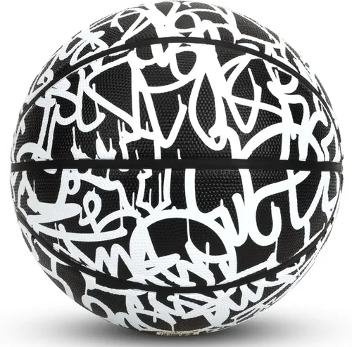 Vista 2 de AND1 Chaos - Pelota de baloncesto de goma: lista para jugar, tamaño reglamentario oficial (29.5 pulgadas), para juegos de baloncesto en interiores