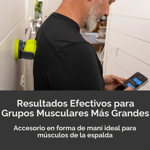 Vista 4 de TRIGGERPOINT Bola de masaje montable Pro – Herramienta de recuperación montada en la pared con accesorios individuales y estilo cacahuete, espuma