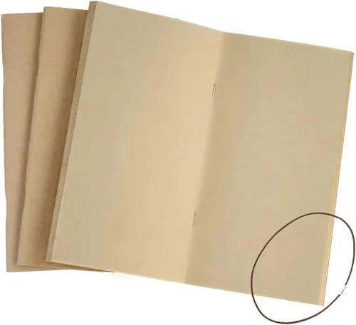 Vista 8 de Moterm Juego de 3 recambios para cuadernos de viajeros (punteado, tamaño estándar, 3.53 oz/yd²) Tamaño: Estándar, papel de 100gsm