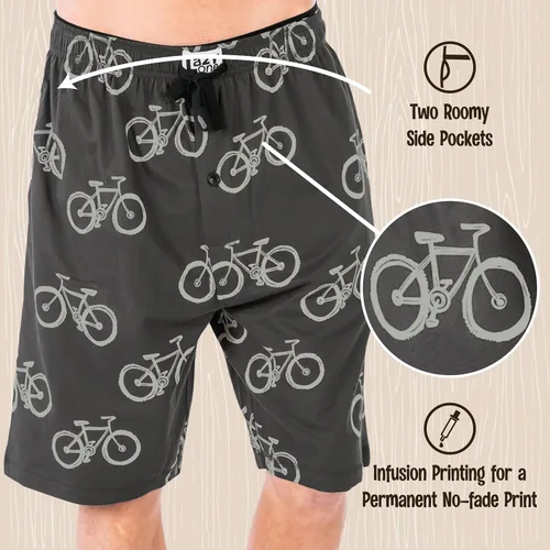 Vista 12 de Lazy One - Pantalones cortos de pijama para hombre, ropa de dormir