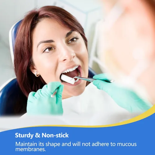 Vista 6 de JMU 50 rollos de algodón dental de 1.5 pulgadas para boca no estériles, tapones para sangrado nasal #2 para la boca no estéril