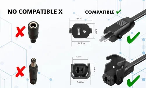 Vista 2 de Cable de alimentación para silla reclinable y elevadora, transformador de fuente de alimentación de pared de repuesto para Limoss, reclinables