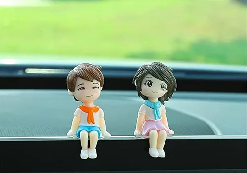 Vista 19 de Lindos adornos para pareja, lindo adorno interior de automóvil para parejas, decoración de automóvil, lindas parejas de dibujos animados, accesorios
