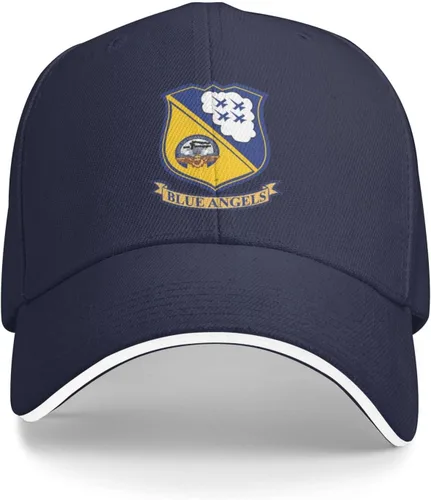 Vista 2 de FLYiFE Gorra de béisbol de los ángeles, ajustable, para hombres y mujeres, regalos informales, unisex, clásico, vaquero, vintage, azul marino, Azul