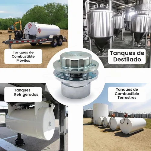Vista 4 de La tapa de tanque de combustible con bloqueo no ventilada de Flow Security Systems Asegura tanques de combustible comerciales de transferencia