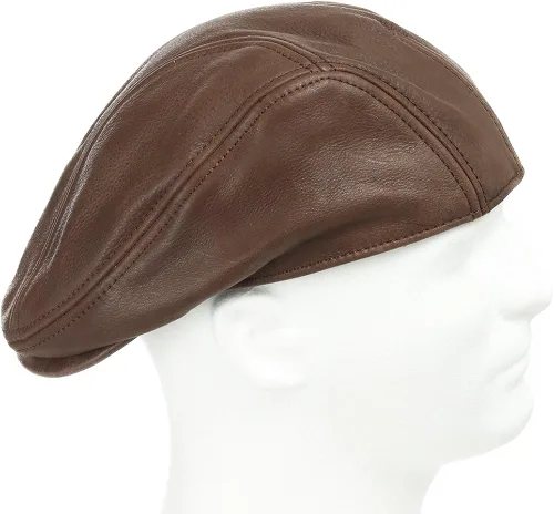 Vista 6 de Ultrafino Roadmaster conducción clásico cuero único Ivy Caps sombrero vestido