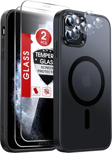 Vista 41 de LeYi Funda para iPhone XR: con protector de pantalla X2 + 2 funda para cámara [compatible con MagSafe] Funda protectora magnética i iphoneXR