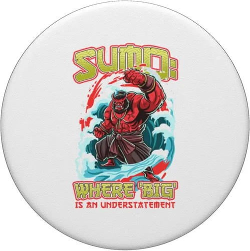 Vista 3 de Sumo: Donde "Big" es un Understatement Sumo Wrestlers PopSockets intercambiable PopGrip