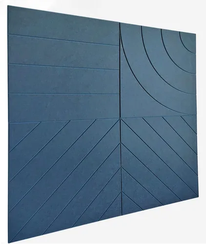 Vista 29 de Paneles acústicos cuadrados de 11.18 pulgadas, paquete de 12 paneles de pared que absorben el sonido, azulejos decorativos de fieltro insonorizados