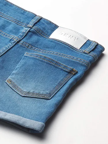 Vista 2 de DKNY - Pantalones cortos de mezclilla para niña