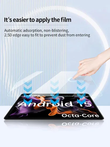 Vista 6 de Protector de pantalla para tableta ApoloMedia EP1095T Android 15 de 11 pulgadas, dureza 9H antiarañazos, sensible al tacto, bordes redondeados 2.5D