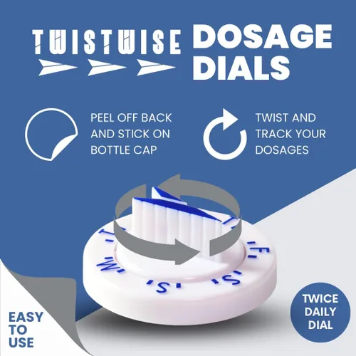 Vista 3 de Twistwise™ Dial de dosis diaria dos veces - Paquete de 2