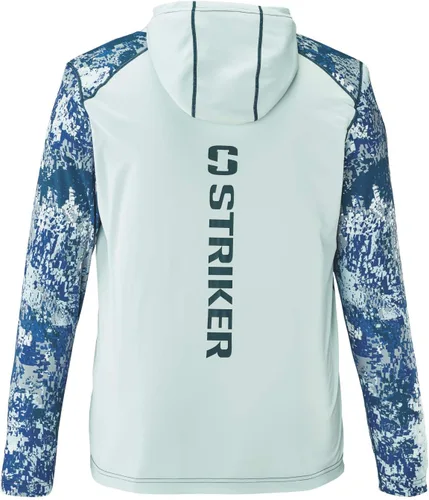 Vista 6 de Striker LoTide - Sudadera con capucha de pesca ultraligera y resistente a las manchas para hombre con protección UPF 50+, informal, con paño