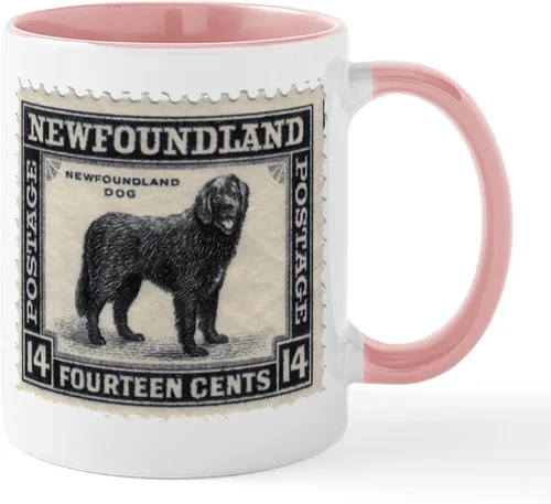 Vista 7 de CafePress Newfoundland Dog Drool Zone Taza de café de cerámica de 11 oz (11.0 fl oz)