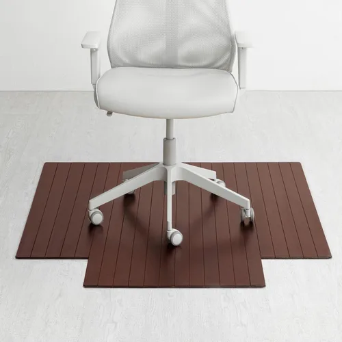 Vista 13 de Anji Mountain - Tapete de bambú enrollable para silla, con reborde., Bambú, Cerezo oscuro