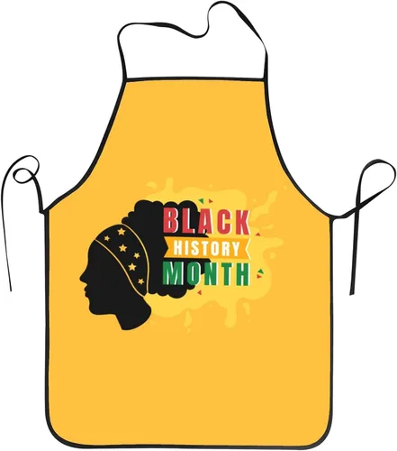 Vista 8 de I Am Black History Month Delantal para mujeres y hombres, delantales ajustables para decoración de cocina, cocina, fiesta de vacaciones