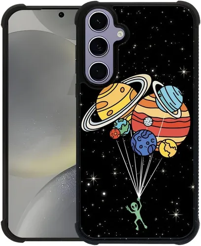 Vista 17 de Funda compatible con Samsung Galaxy Z Fold 2 5G, sistema solar de globo alienígena, diseño de patrón increíble, a prueba de golpes, antiarañazos