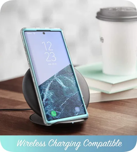 Vista 6 de i-Blason Cosmo Series - Funda diseñada para Galaxy Note 10 (versión 2019), diseño de mármol protector sin protector de pantalla integrado