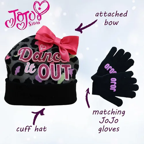Vista 4 de Nickelodeon JoJo Siwa - Juego de sombrero y guante para niñas