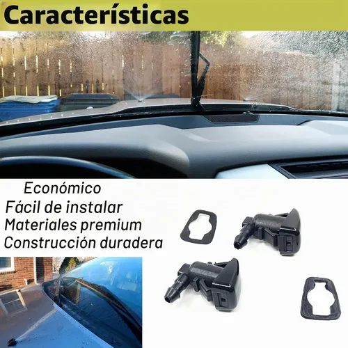 Vista 5 de Boquilla de lavado de parabrisas delantero de repuesto para Ford Focus 2007-2011 Ford Edge 2007-2010 Lincoln MKX 2007-2010 Kit de chorro