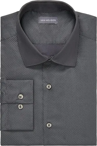 Vista 17 de Van Heusen Camisa de vestir para hombre Slim Fit Stain Shield Stretch Mercurio Oscuro Viejo