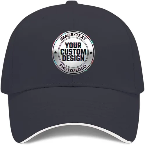 Vista 19 de Sombrero personalizado a granel Agregue su propio diseño aquí Sombreros personalizados Gorra de béisbol personalizada Hombres y mujeres