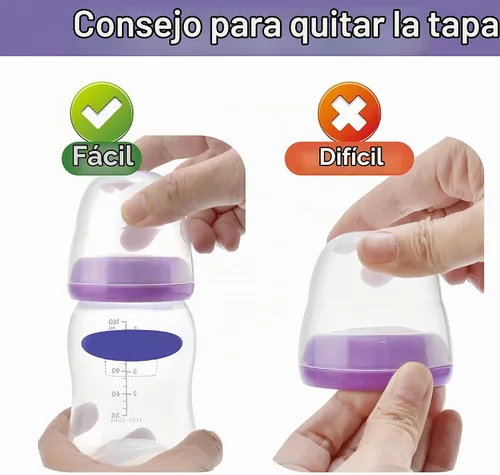 Vista 2 de Maymom Tapa de cúpula para botella, parte superior de botella, disco de sellado compatible con botella Lansinoh, botellas Momma, no piezas