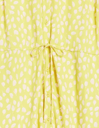 Vista 5 de Tienda Essentials - Vestido por debajo de la rodilla de media manga para mujer, estilo acampanado, ajuste holgado, ceñido en la cintura
