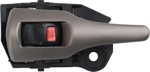 Vista 160 de TRQ Manija de puerta interior delantera izquierda cromada y negra para el lado del conductor compatible con Ford F-150 2012-2014