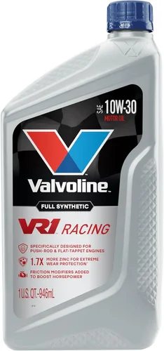 Vista 13 de Aceite de motor Valvoline VR1 Racing SAE 10W-30, 1 cuarto de galón