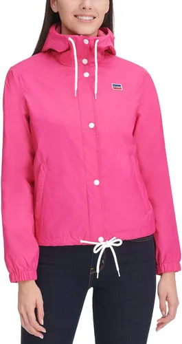 Vista 5 de Levi's Chaqueta cortavientos impermeable retro con capucha para mujer (tallas estándar y extra)