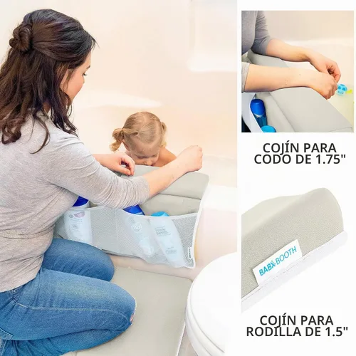 Vista 5 de Almohadilla para arrodillarse en el baño con conjunto de cojín para codos, almohadilla para arrodillarse de 1.75 pulgadas de grosor y soporte