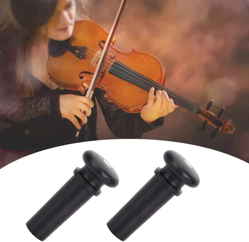 Vista 5 de Pasador de cola de violín, 2 piezas de azufaifo de madera de violín para instrumentos musicales