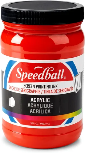 Vista 9 de Speedball 004657 Tinta acrílica para serigrafía, 32.0 fl oz, 32 onzas líquidas, color negro