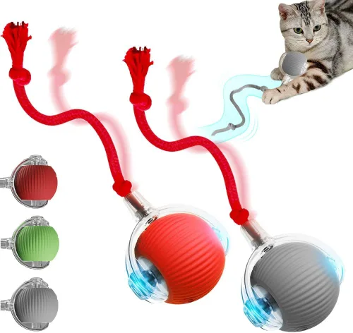 Vista 15 de Yilia Juguetes interactivos para gatos de interior, juguetes para gatitos actualizados 2026 para aliviar el aburrimiento de los gatos