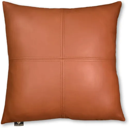 Vista 124 de Funda de almohada de cuero de cordero 100% cuero de cordero – Funda de cojín para sofá – Fundas decorativas para sala de estar y dormitorio, cuero