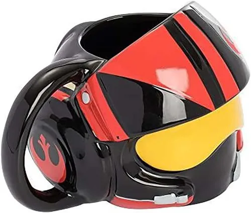 Vista 2 de Vandor Star Wars The Last Jedi Resistance Helmet Taza esculpida de primera calidad