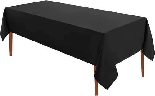 Vista 48 de VidaFete - 1 paquete de mantel cuadrado de 52 x 52 pulgadas, manteles resistentes a las manchas y arrugas, de poliéster, para mesa de comedor