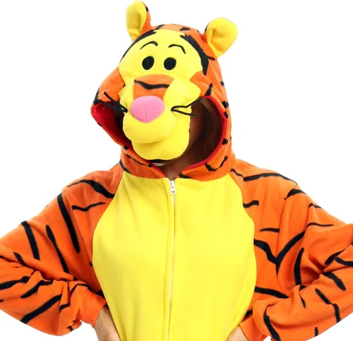Vista 6 de Wishliker Unisex Adult Onesie Costume Halloween Cosplay Animal Pajamas One Piece