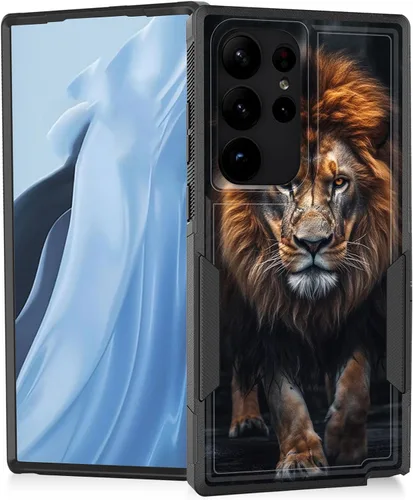 Vista 45 de Funda para Galaxy A14 5G, resistente de doble capa híbrida de policarbonato duro, goma suave, a prueba de golpes, funda protectora resistente