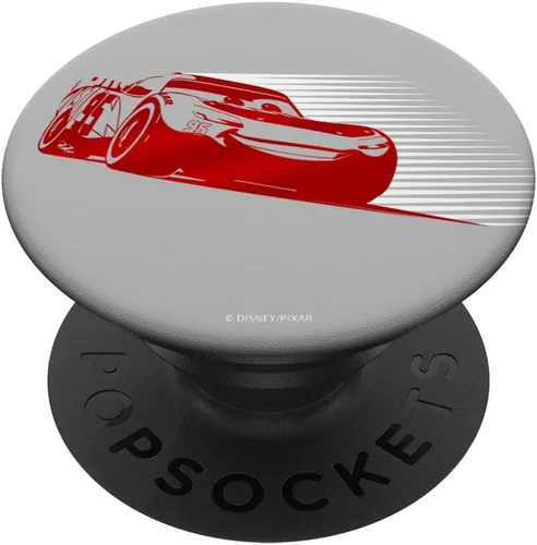 Vista 6 de Disney Pixar Cars Lightning McQueen Retrato simple PopSockets MagSafe PopGrip para iPhone