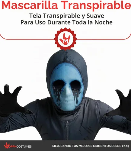 Vista 3 de Morphsuits Eyeless Jack Costume, Halloween Costume for Kids