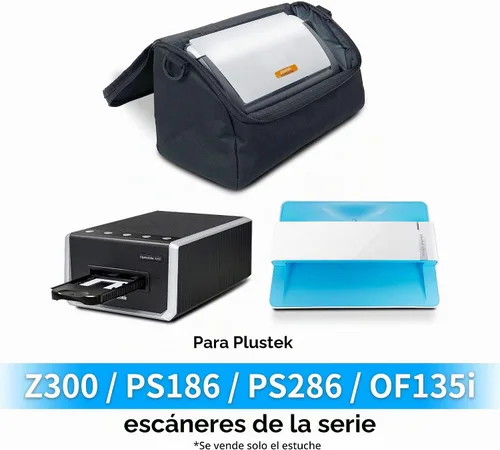 Vista 2 de plustek Estuche de transporte para escáner de documentos, a prueba de polvo, antiestático, protector y escáner, Fujitsu ScanSnap y Brother Document