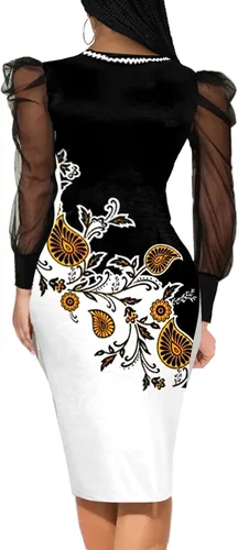 Vista 3 de Vestido de encaje sexy para mujer para fiesta, club, noche corpiño con cuello en V, con tirantes, minifalda transparente