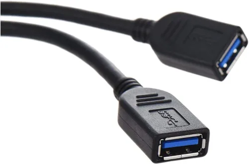 Vista 4 de MaxLLTo 2 puertos 7.9 in longitud USB 3.0 tipo A hembra a la placa base de 20 pines adaptador de cable negro 1 pieza
