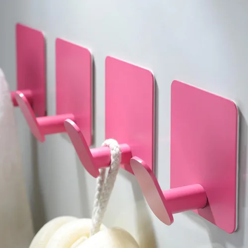 Vista 11 de DELITON Ganchos adhesivos – Paquete de 4 ganchos de pared para toallas/abrigos, para baño o cocina (negro mate, acero inoxidable)