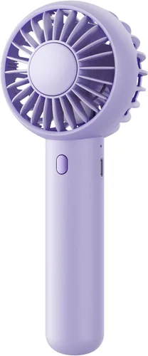 Vista 9 de Gaiatop Mini ventilador portátil, pequeño y potente, diseño lindo de 3 velocidades, ventilador de mano personal y escritorio con base, ligero